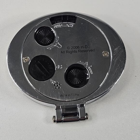Harley Davidson Mini Foldable Clock Chrome Vintage Biker Gift Motorcycle - Picture 5 of 5